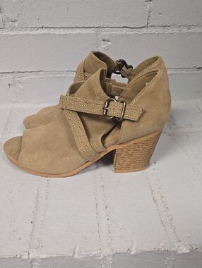 Rocket Dog  Open-Toe Heel Sandals - Taupe Color
